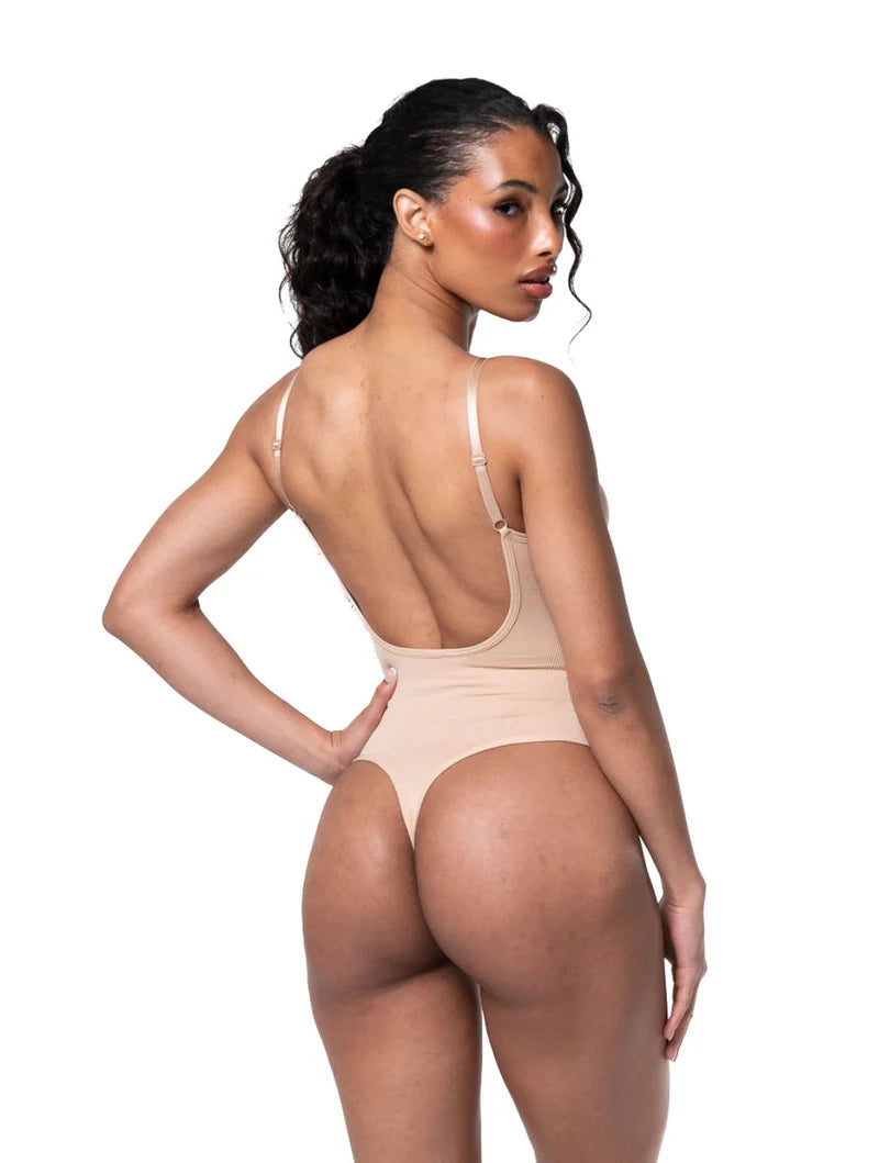 Body string ajusté à dos plongeant