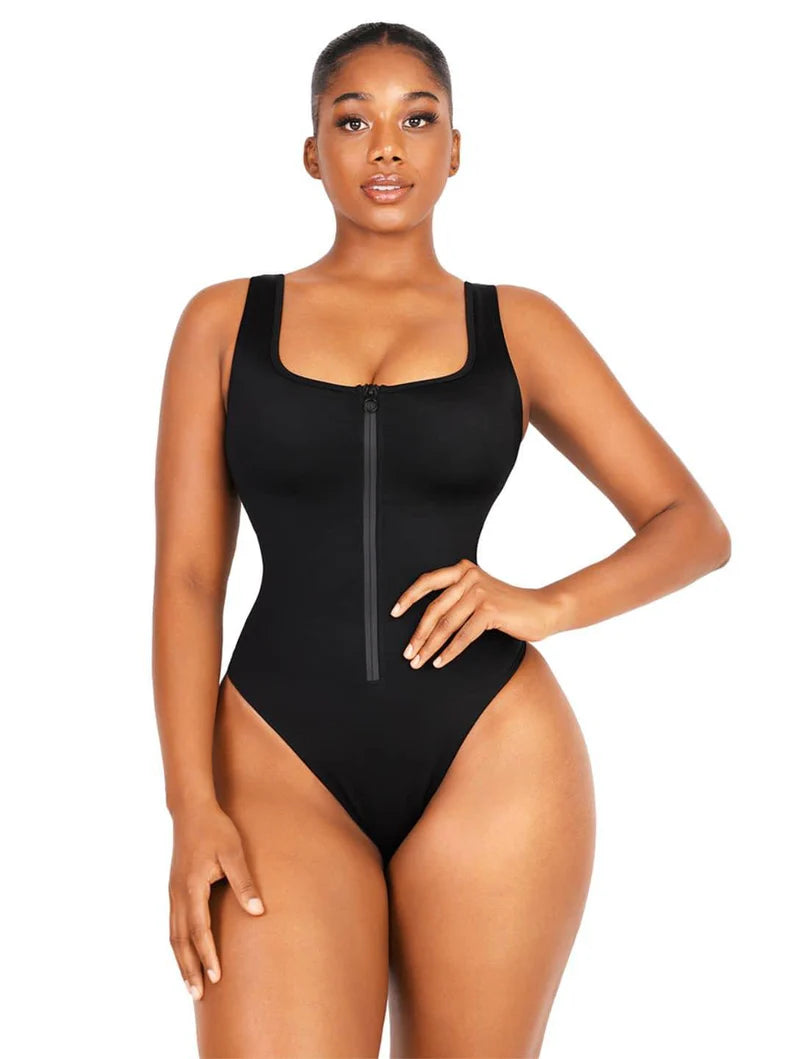 Maillot de bain zippé sculptant