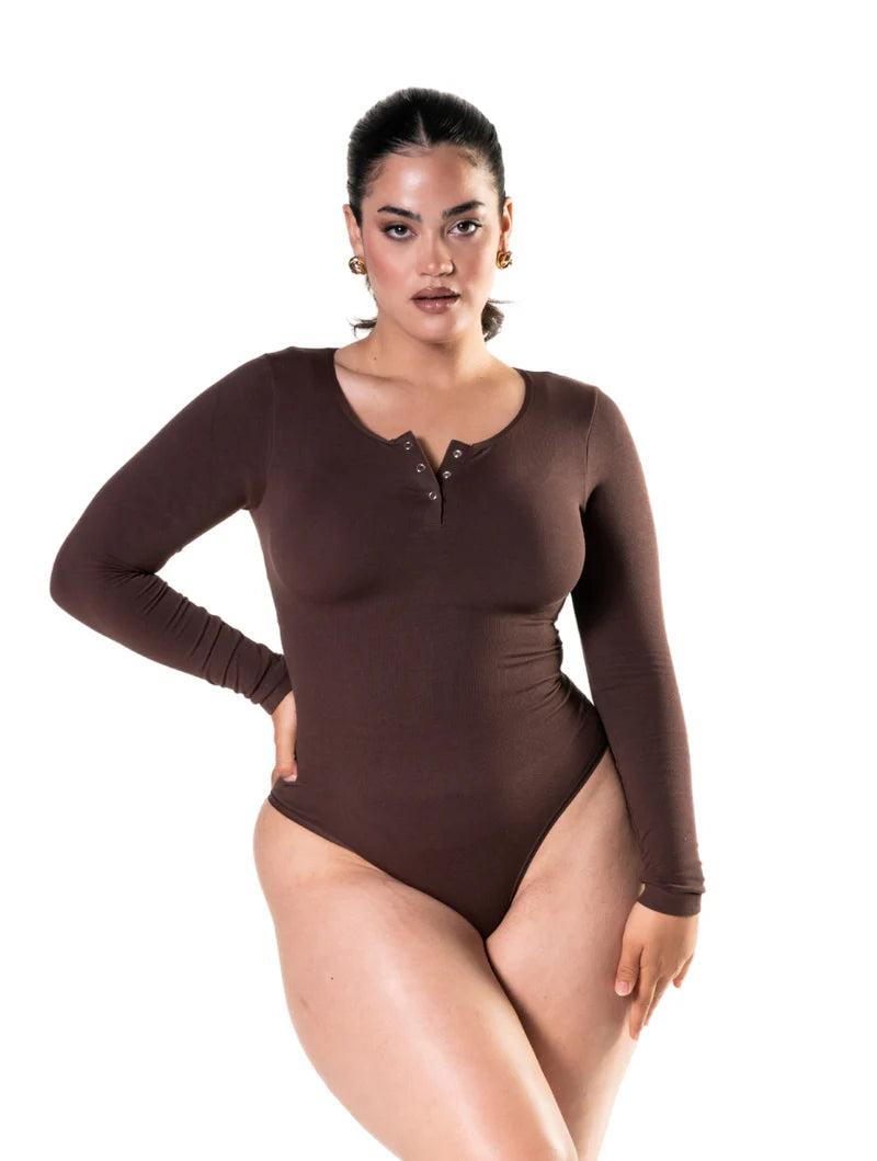 Body à manches longues sans couture