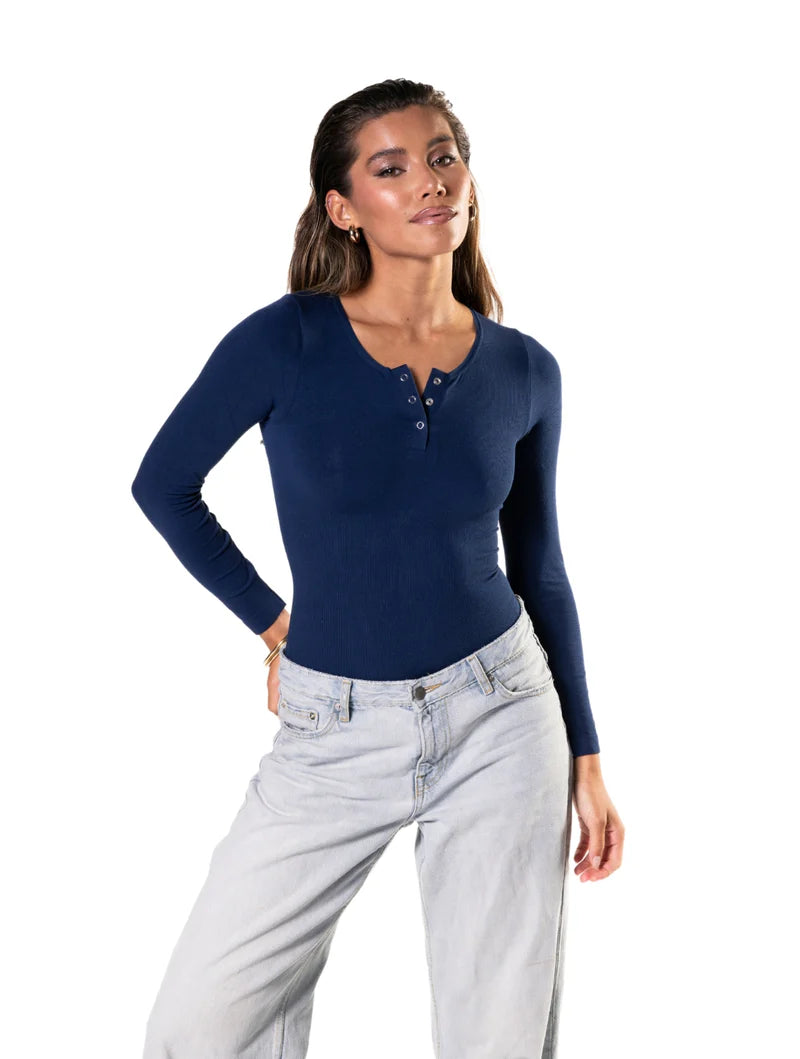 Body à manches longues sans couture
