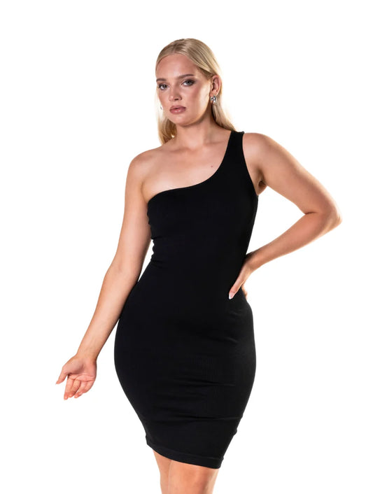 Mini robe Shapewear asymétrique